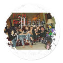 Distressed Round Stickers by red9rd Distressed Round Stickers