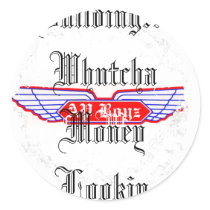 Distressed Round Stickers by apboyzdg Distressed Round Stickers