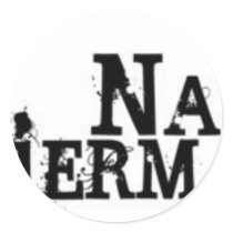 Distressed Round Stickers by nateschierman Distressed Round Stickers