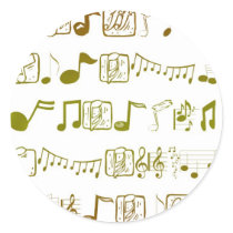 Distressed Round Stickers