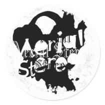Distressed Round Stickers