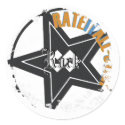Distressed Round Stickers by lorenzinho Distressed Round Stickers