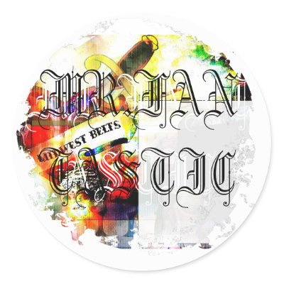 Distressed Round Stickers by mr_fantastic