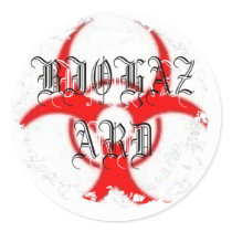 Distressed Round Stickers by segabud2 Distressed Round Stickers