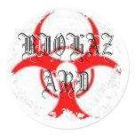 Distressed Round Stickers
