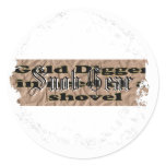 Distressed Round Stickers