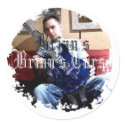 Distressed Round Stickers
