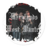 Distressed Round Stickers