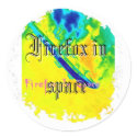 Distressed Round Stickers