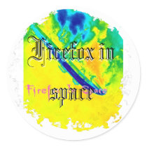 Distressed Round Stickers