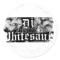 Distressed Round Stickers