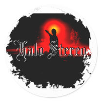 Distressed Round Stickers