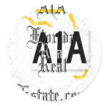 Distressed Round Stickers
