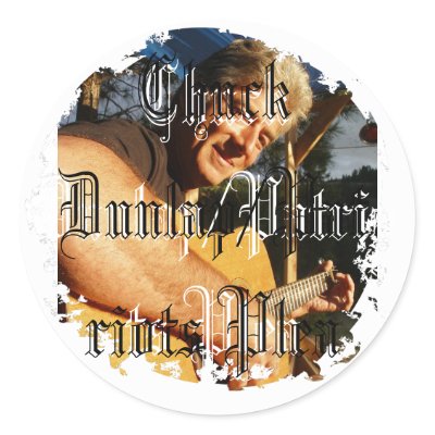 Distressed Round Stickers by chuckdunlapmusic