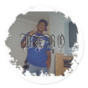 Distressed Round Stickers