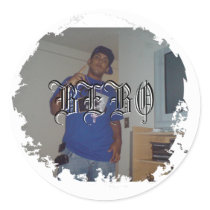Distressed Round Stickers