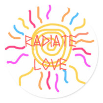Distressed Round Stickers