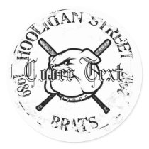 Distressed Round Stickers