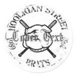 Distressed Round Stickers