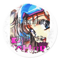 Distressed Round Stickers by dija4eva Distressed Round Stickers
