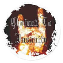 Distressed Round Stickers