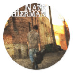Distressed Round Stickers