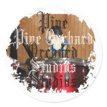 Distressed Round Stickers