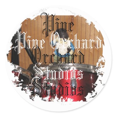 Distressed Round Stickers by darius_beepo