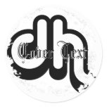 Distressed Round Stickers