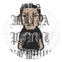 Distressed Round Stickers
