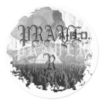 Distressed Round Stickers
