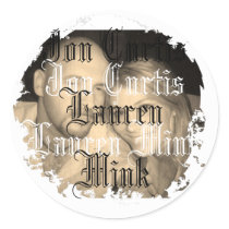 Distressed Round Stickers