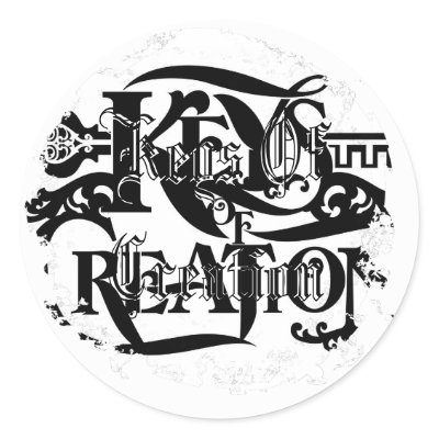 Distressed Round Stickers by 1980entertainment