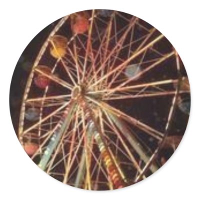 Distressed Round Stickers by carniechic