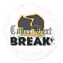 Distressed Round Stickers by daylightbreaks Distressed Round Stickers