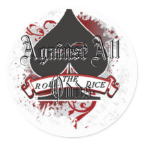 Distressed Round Stickers