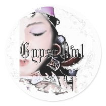 Distressed Round Stickers