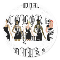 Distressed Round Stickers by mechelle003 Distressed Round Stickers
