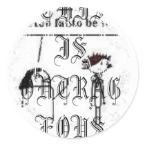 Distressed Round Stickers by bluedevilsms14 Distressed Round Stickers