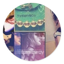 Distressed Round Stickers
