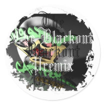 Distressed Round Stickers
