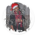 Distressed Round Stickers