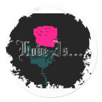 Distressed Round Stickers