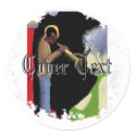 Distressed Round Stickers