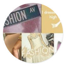 Distressed Round Stickers
