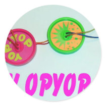 Distressed Round Stickers stickers