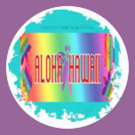 Distressed Round Stickers stickers