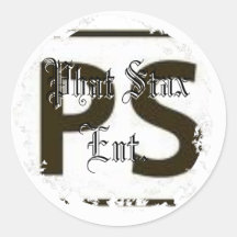 Distressed Round Stickers