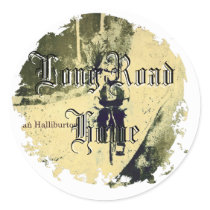Distressed Round Stickers stickers