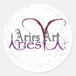 Distressed Round Stickers
